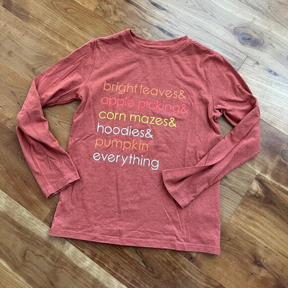 Kids fall themed long sleeve shirt - Picture 1 of 2